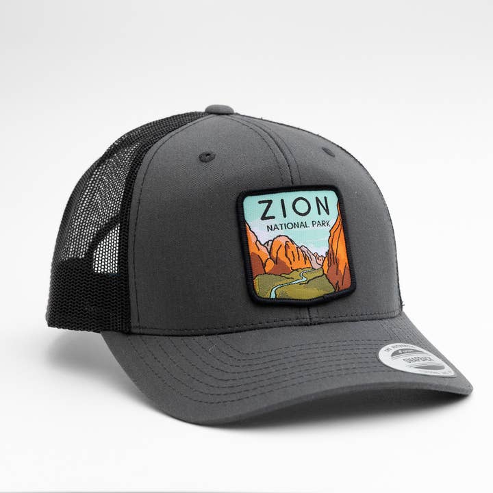 Squatchy - Wholesale Trucker Hat - Unisex - Zion National Park Hat | Snapback Baseball Cap