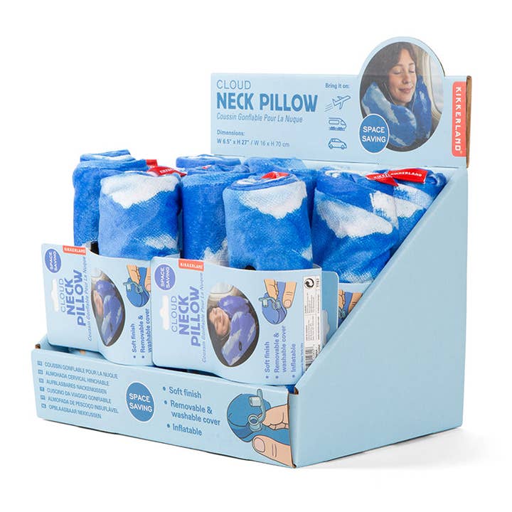 Cloud Neck Pillow for wholesale by Kikkerland Design Inc