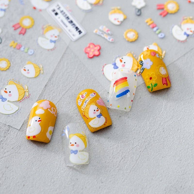 LULUFUNSTUDIO - Wholesale Nail art/sticker - Hallo Claws | Kawaii Eend Nagel Deco Sticker2