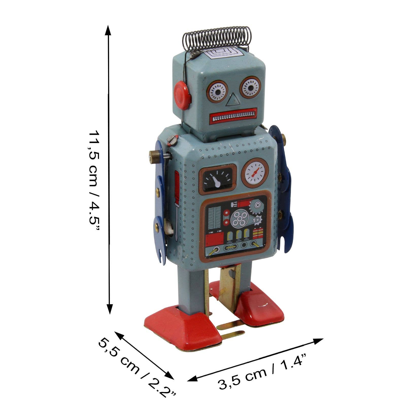 Tribal Trade GmbH - Wholesale Wind-Up Toy - Kids - Robot Rob Robot sheet metal robot4