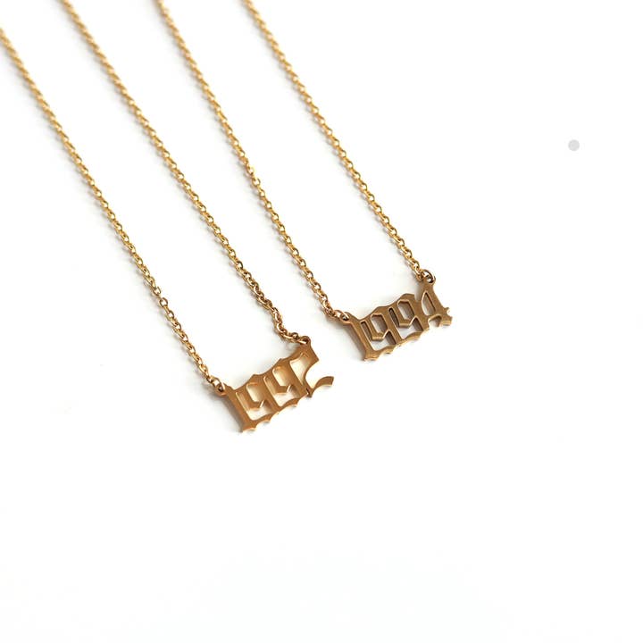 Year Necklace for wholesale by 22 RIVERDALE