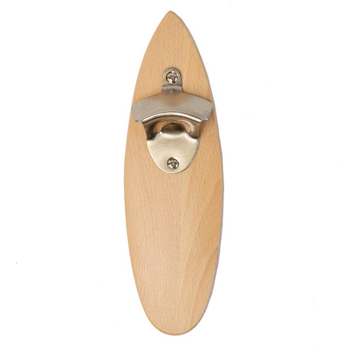 UBERSTAR - Wholesale Bottle/Wine Opener - Solid Wood Magnetic Surfboard Bottle Opener