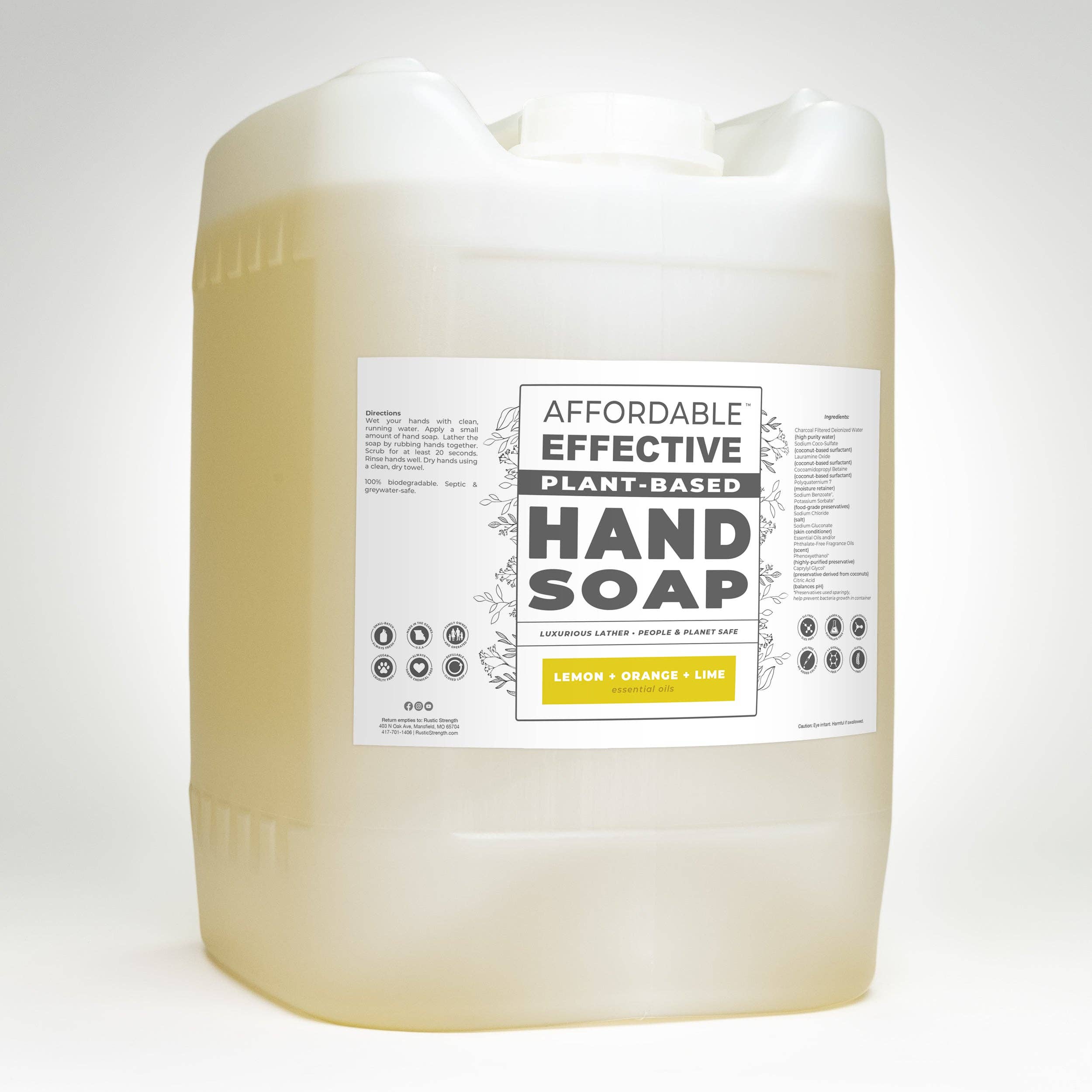 Rustic Strength - Vente Savons/lotions pour les mains - Savon pour les mains abordable et efficace à base de plantes0