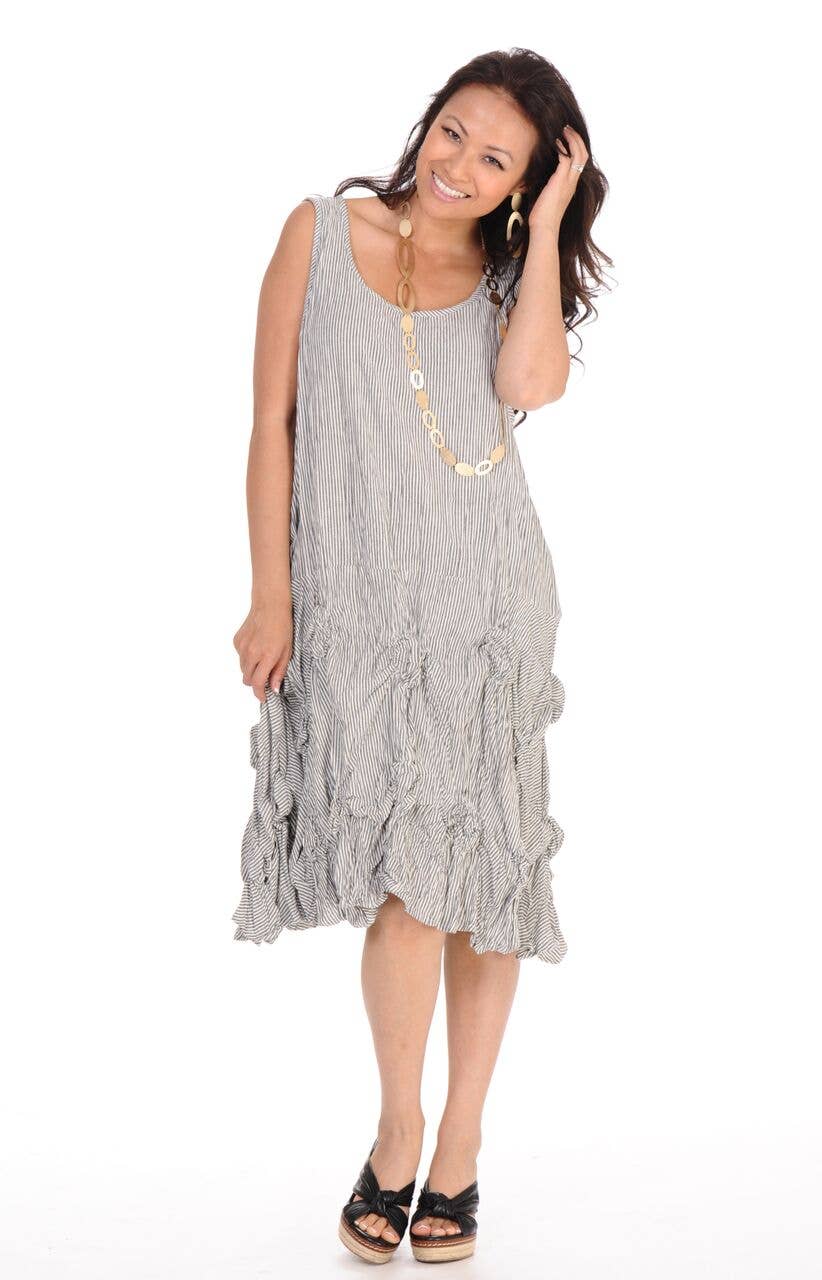 Tulip Clothing - Vente Tunique – femme - CV379 Tunique Matilda en rayure ticking*3