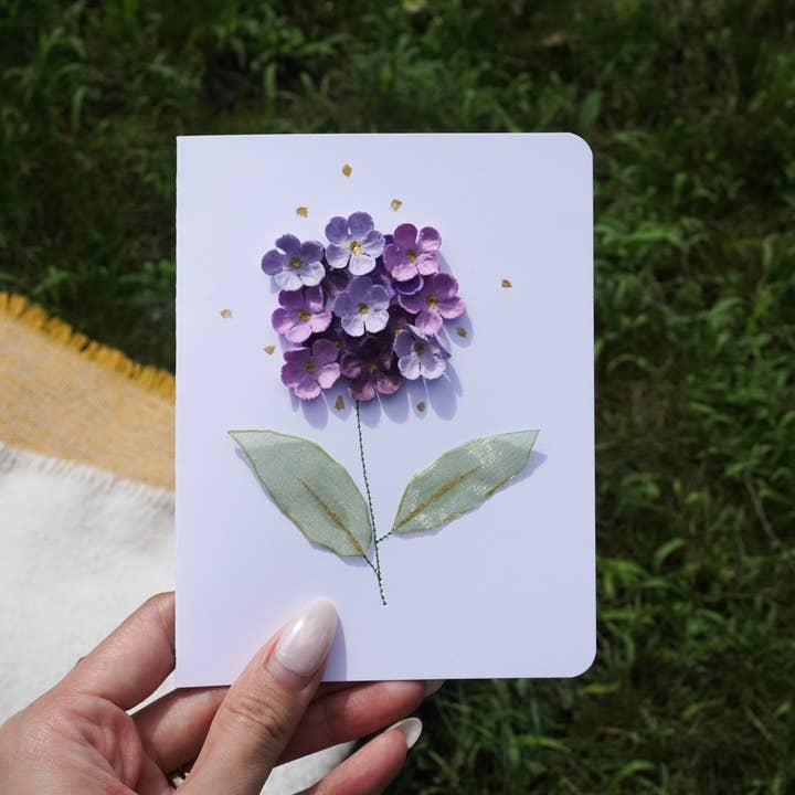 Hydrangea Greeting Card, 3D Hydrangea, Embroidered Card and other Purchase Wholesale calcetines niña. Free Returns & Net 60 Terms on Faire trending on Faire.
