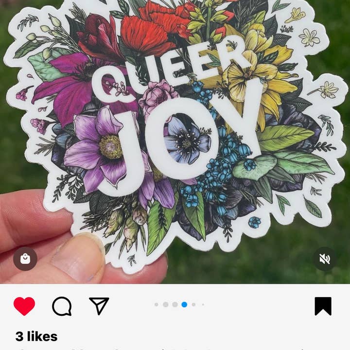 Transpainter - Wholesale Sticker - Queer Joy Bumper Sticker | Rainbow Pride | LGBTQ Gifts7