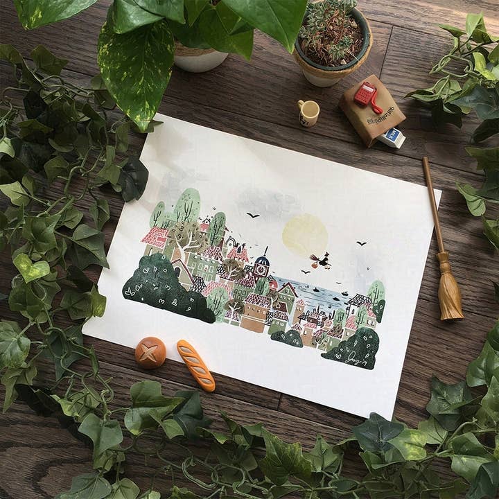 Just Another Delivery Print for wholesale by ginkgo house