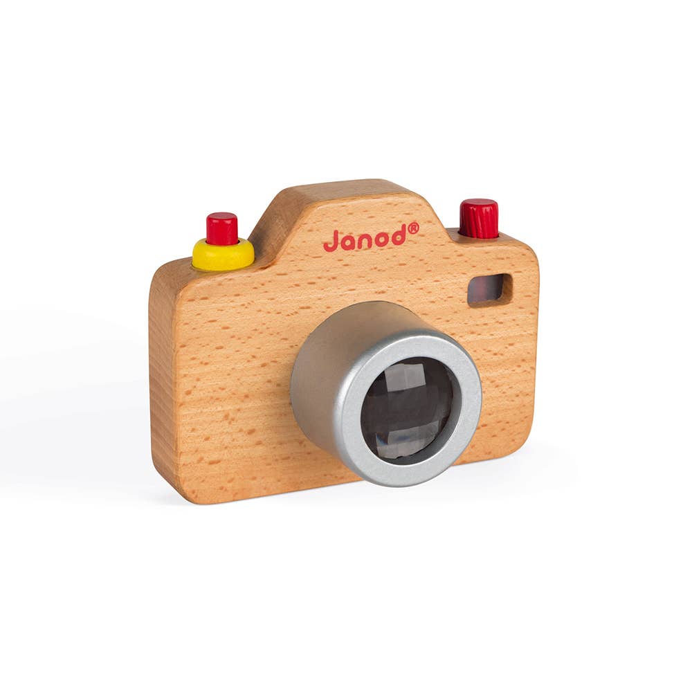 Janod - Wholesale Wood Toy - Kids - Sound Camera - Batteries Included - Silicone Case4