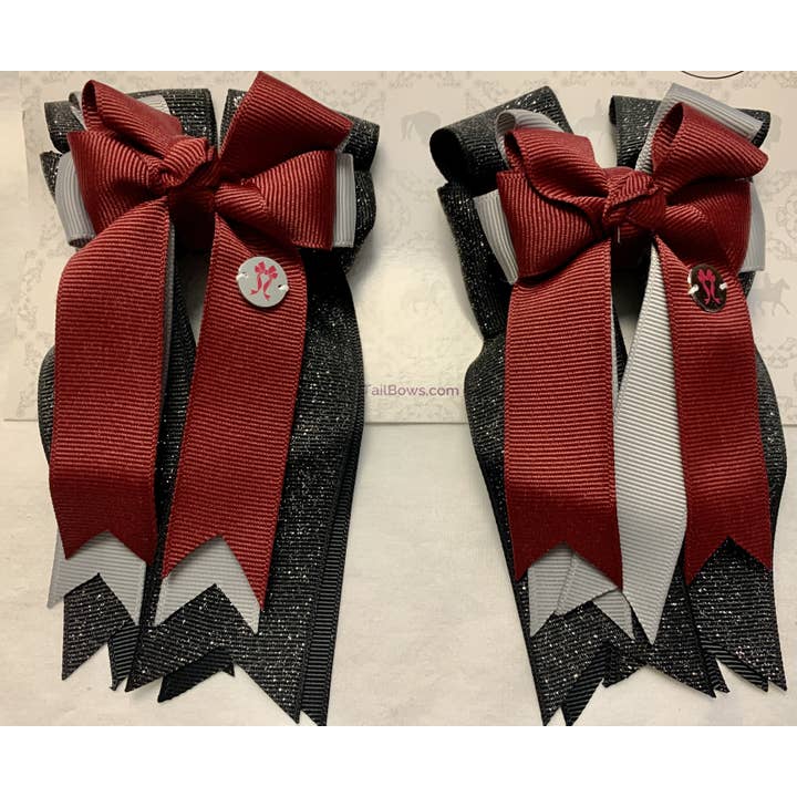 Midnight Burgundy PonyTail Bows for wholesale by PonyTail Bows