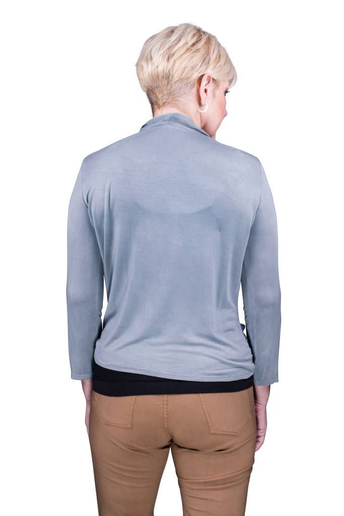 TINA Stephens Italy/Tees By Tina – wholesale Wrap – Women's – Ansley Silk Front Tie Wrap (BQ233)3