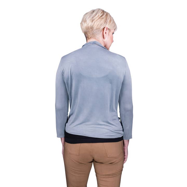 TINA Stephens Italy/Tees By Tina – wholesale Wrap – Women's – Ansley Silk Front Tie Wrap (BQ233)3