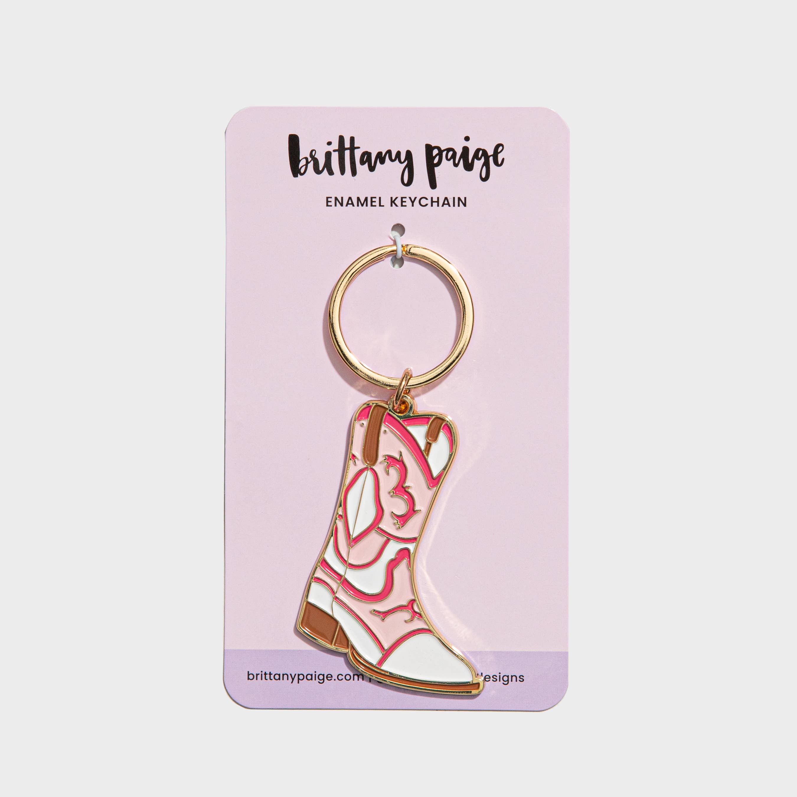 Brittany Paige - Wholesale Keychain - Women's - Cowboy Boot Enamel Keychain Bag Charm1