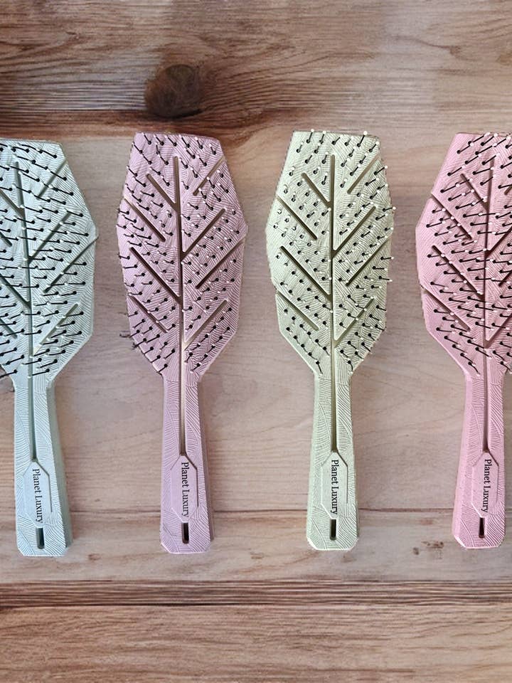 Eco-Friendly Detangling Hair Brush - Biodegradable for wholesale by Van Isle Clayworks