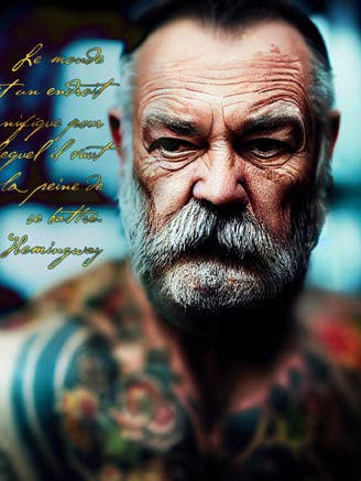 Postal de Ernest Hemingway con sobre para venta al por mayor de Madder créations