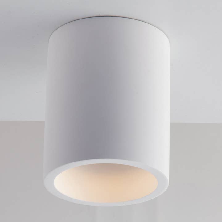 Gruppo F.T - Wholesale Chandelier/Hanging Light - BANJIE cylindrical ceiling lamp in paintable white plaster