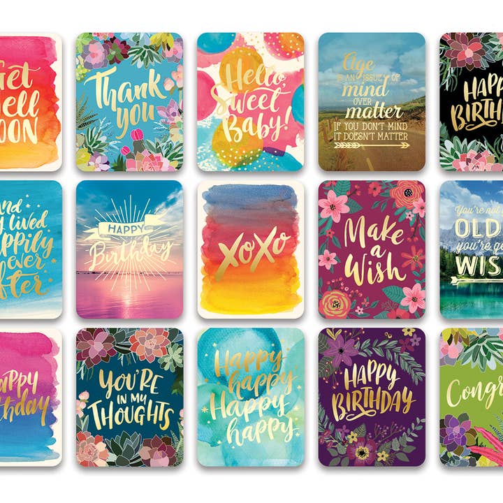 Studio Oh! - Wholesale Everyday Greeting Card - All-Occasion Greeting Card Assortment - Succulent Paradise