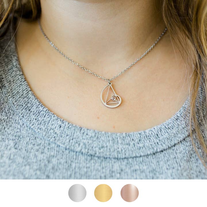 Ad Astra Boutique - Wholesale Pendant/Charm Necklace - Golden Ratio Math Necklace