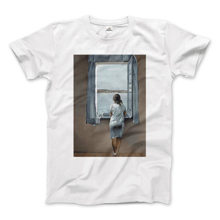 Art-O-Rama Shop - Wholesale T-Shirt (Graphic) - Unisex - Salvador Dali Young Woman at a Window Artwork T-Shirt3