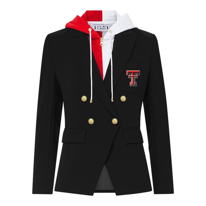 Texas Tech Hooded Blazer Jacket for wholesale by Lojo Collegiate Apparel