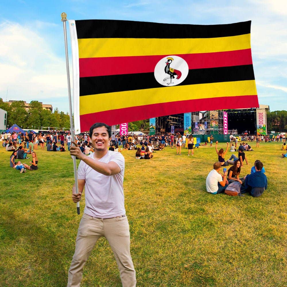 Flags Importer - Wholesale Flag - Uganda Flag 3x5ft Poly2