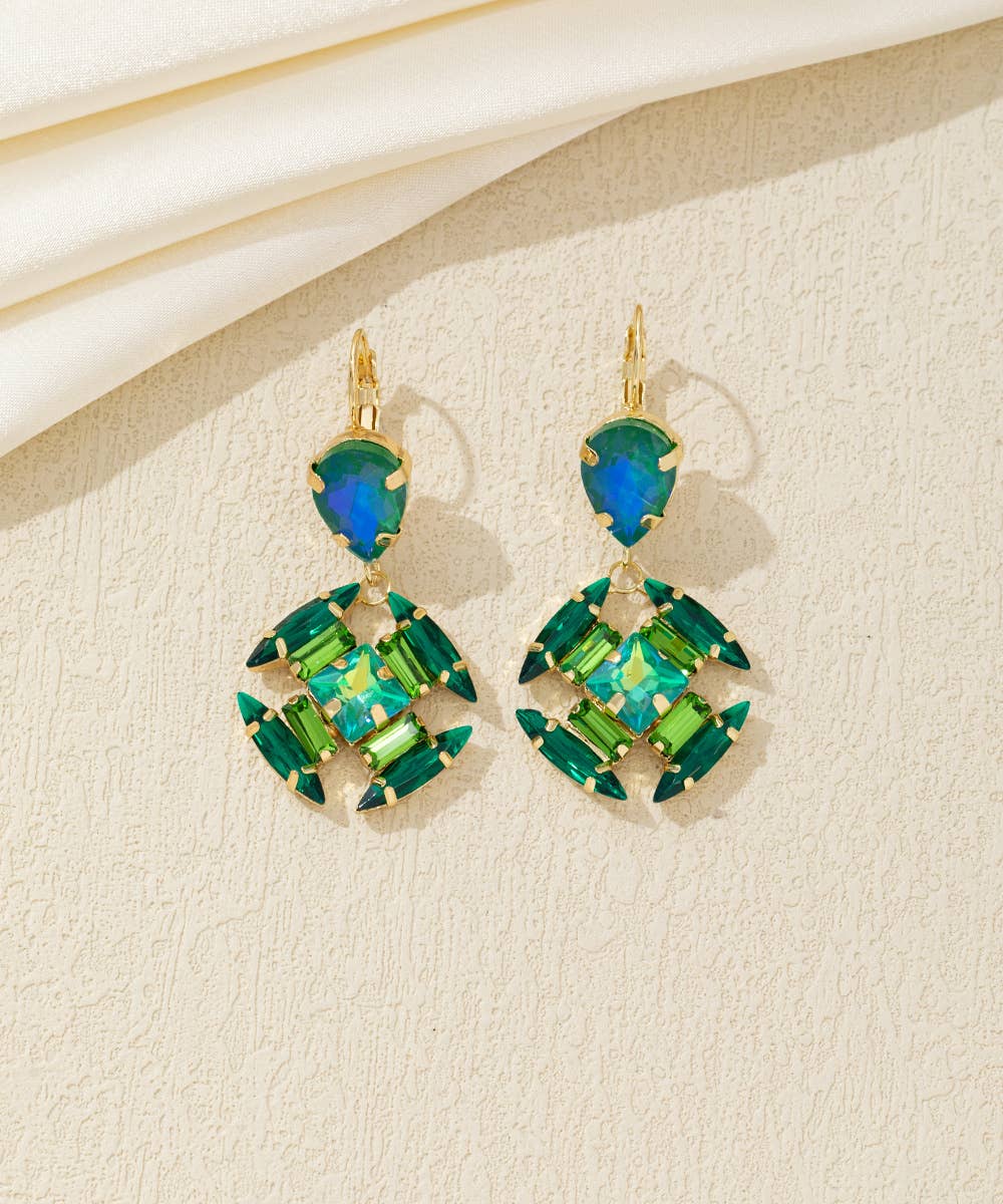 Blossom bijoux - Vendita all'ingrosso Orecchini pendenti - Orecchini pendenti in cristallo – 26AHBOL0402