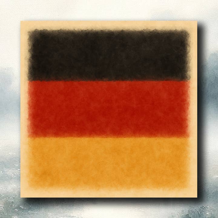 Deutschland Flag Fridge Magnet - Cheap kitchen decoration for wholesale by frostedgrey