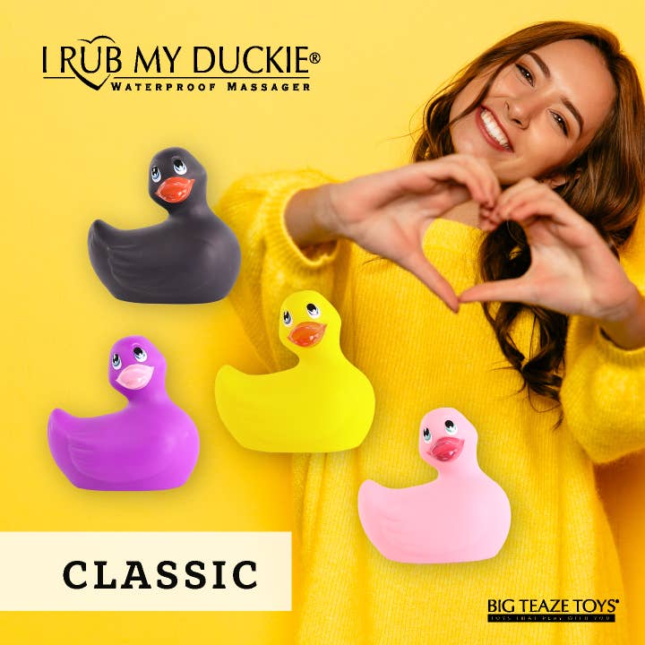 It's the BOMB® - Wholesale Sex Toy - 3 Pink Classic Ducks 'I Rub My Duckie Bath Massager Vibrator1