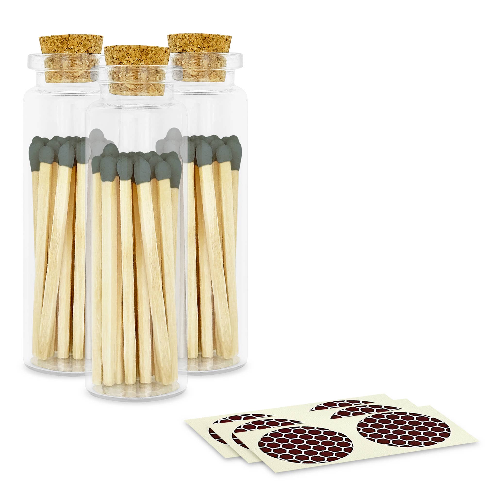 Thankful Greetings - Wholesale Matches - 2" Matches + Small Bottle - Color of Your Choice + Strikers20