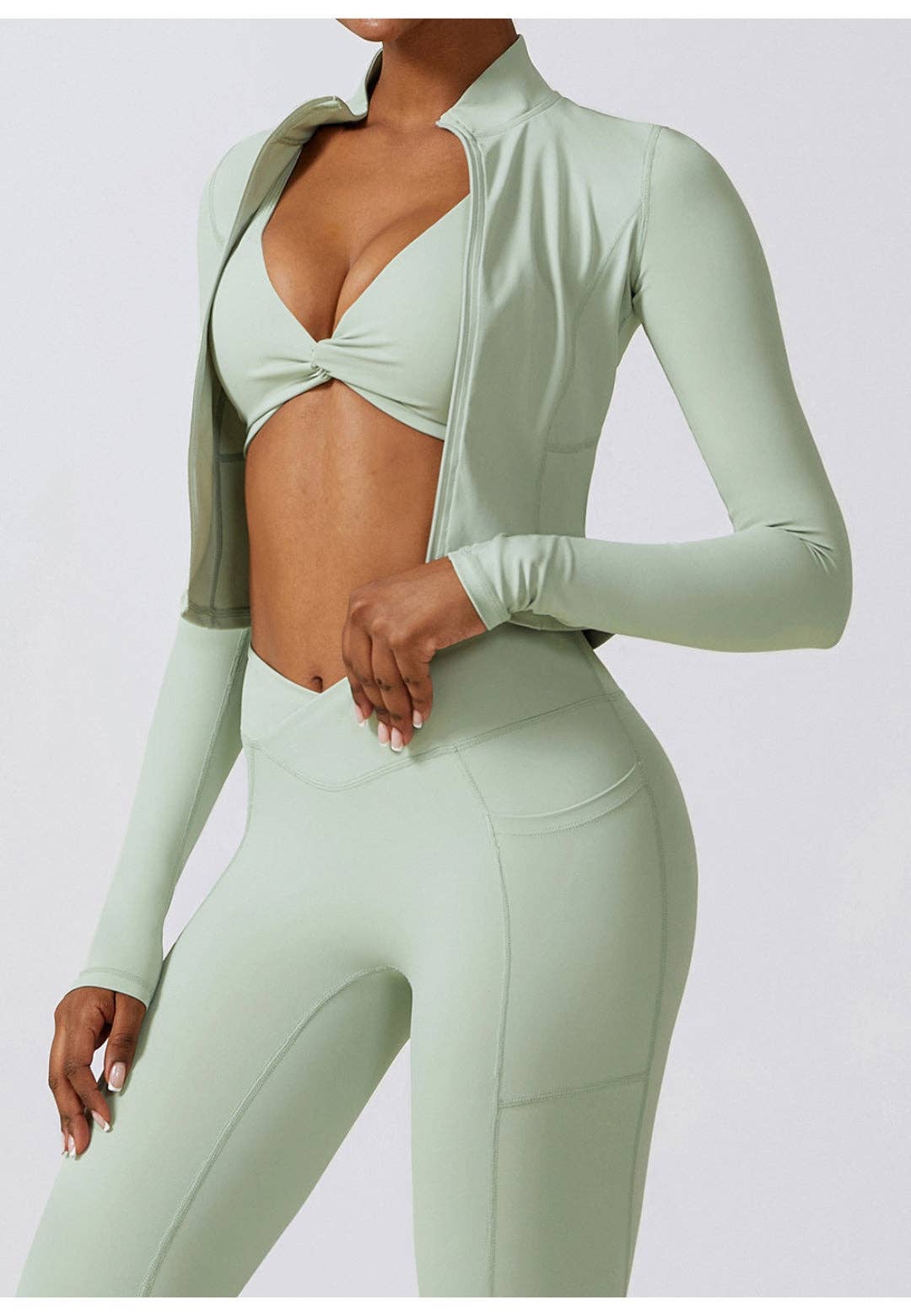 Active by Anna-Kaci - Vente Veste de sport – femme - Veste de sport zippée à col montant19