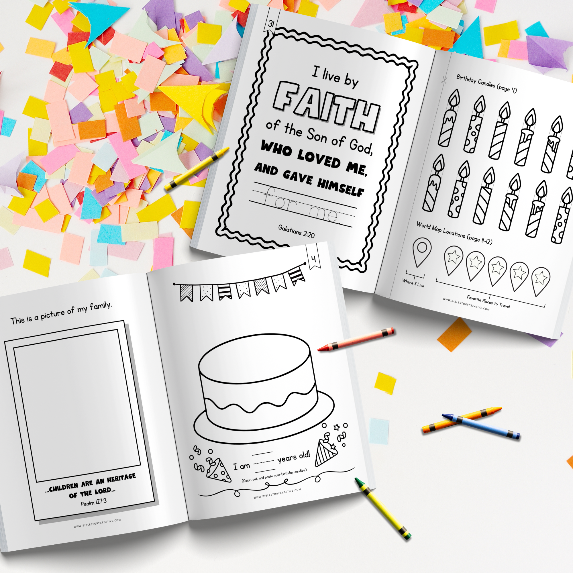 Scripture and Grace - Wholesale Coloring & Activity Book - Kids & Baby - God Made Me: A Children's  Activity Book | Pink Cover2