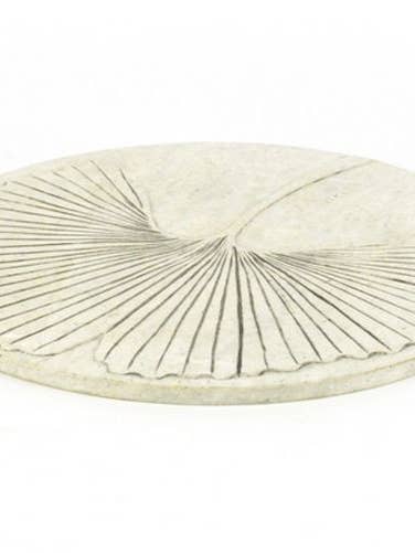 Gingko Tablemat in Natural Stone for wholesale by rivêt - L'Indochineur