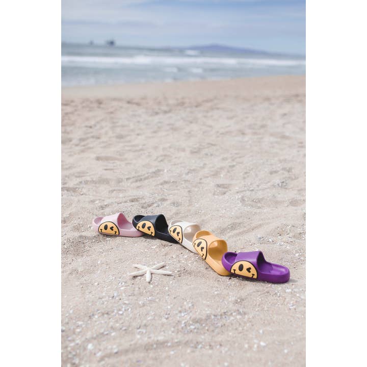 Smiley Happy Face Beach Shower Slippers Sandals Slides and other Purchase Wholesale shark slides. Free Returns & Net 60 Terms on Faire trending on Faire.