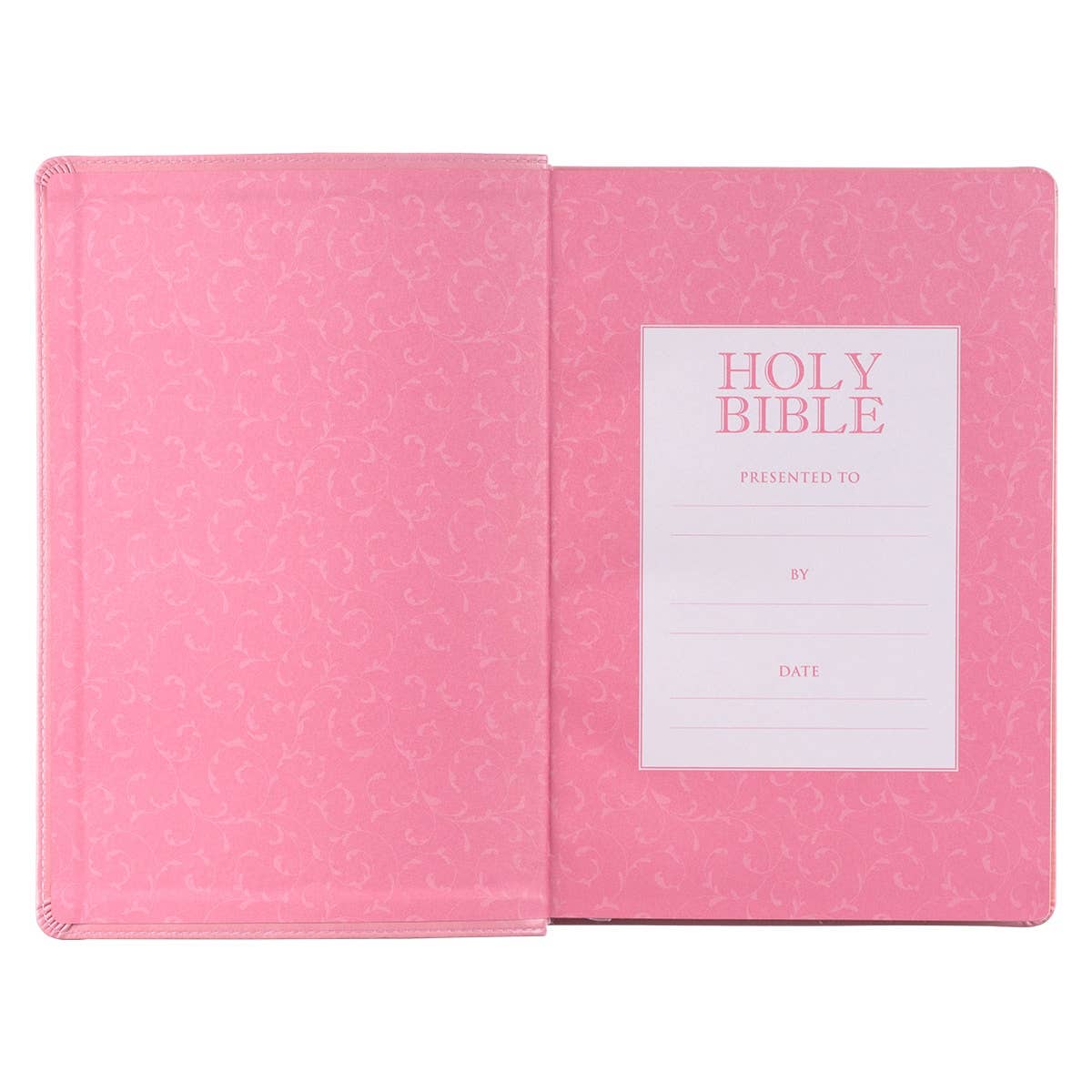 Christian Art Gifts - Wholesale Religion - KJV Bible Giant Print Full-size Faux Leather, Pink3
