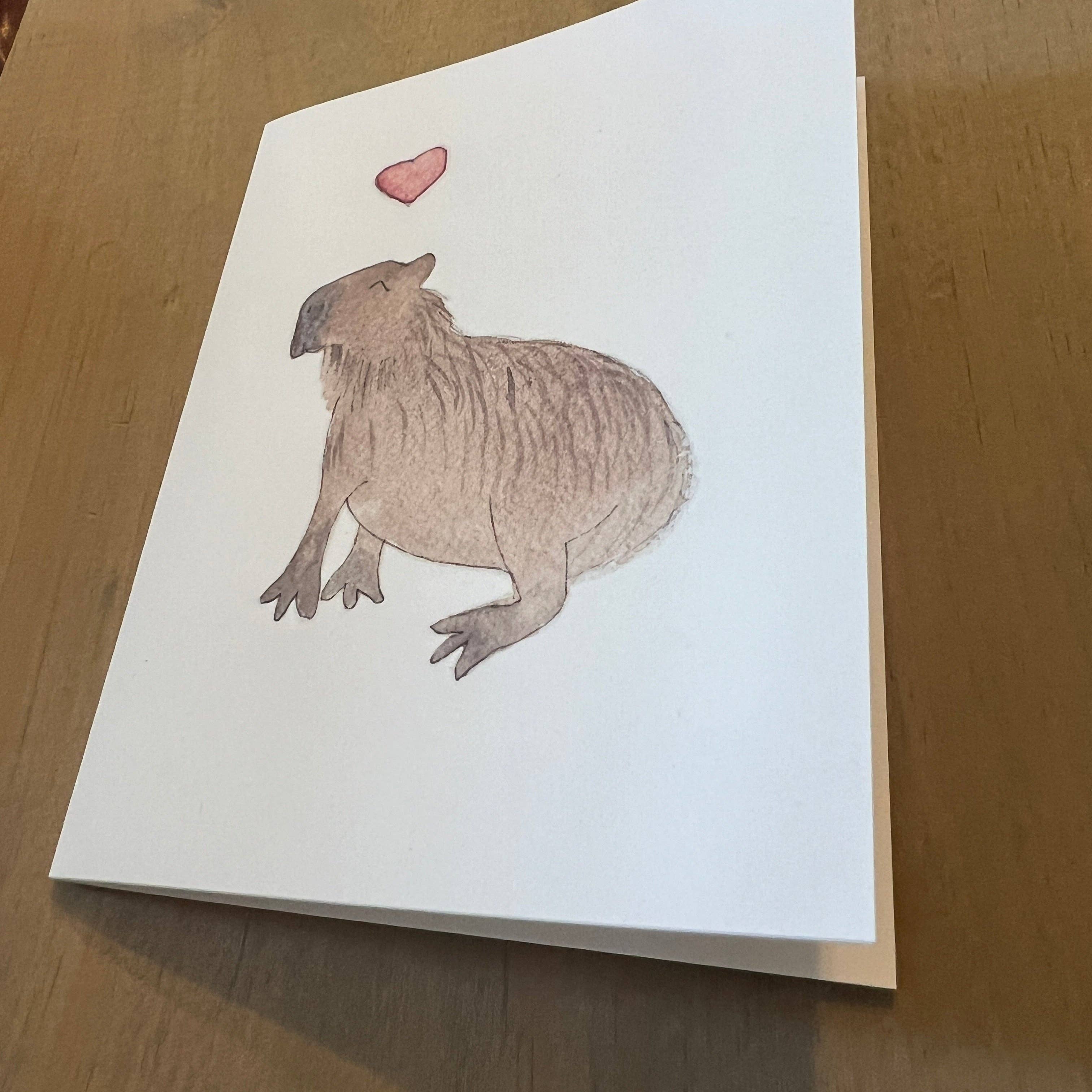 Zucchini Fish - Vente Cartes de déclaration d'amour - Capybara Love3