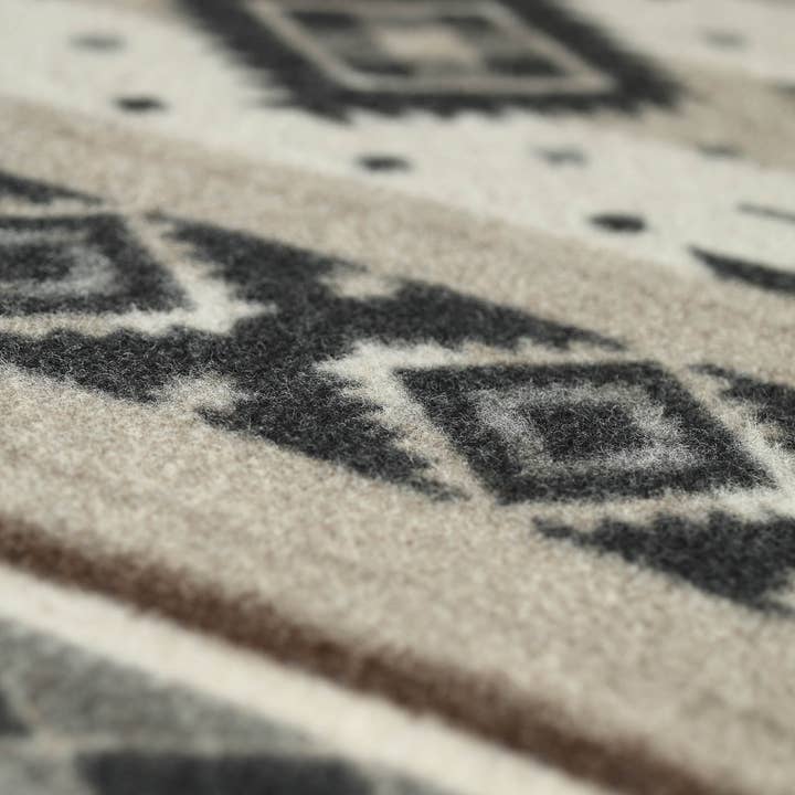 MoST - Wholesale Bedding Blanket - Wool bed Blanket TRIBE - double - beige3