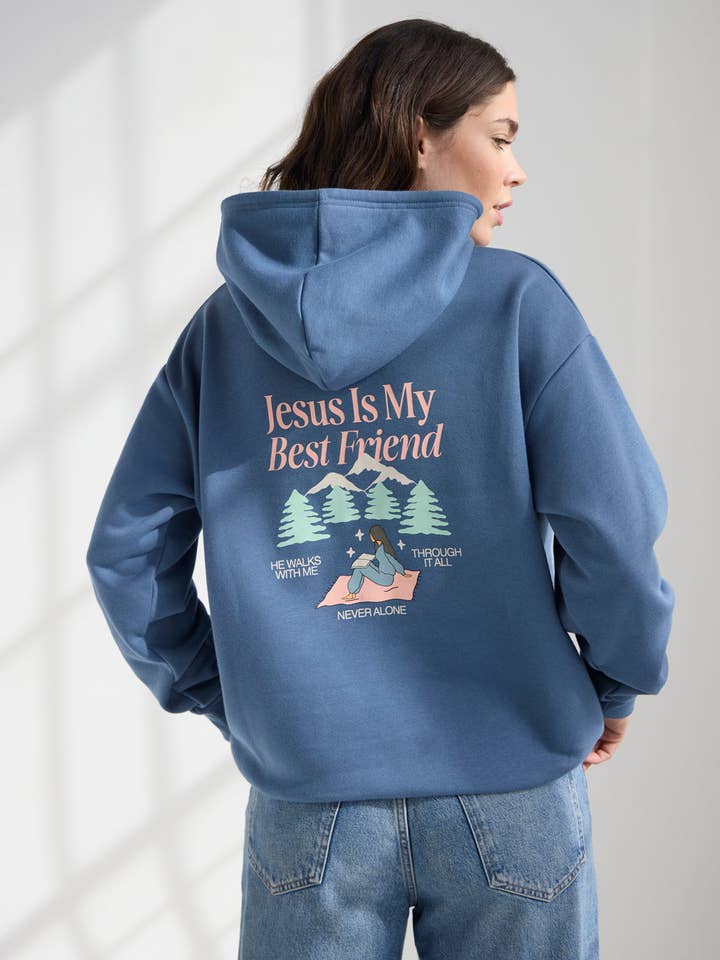 Jesus Is My Best Friend Unisex Hoodie for wholesale by Elevated Faith
