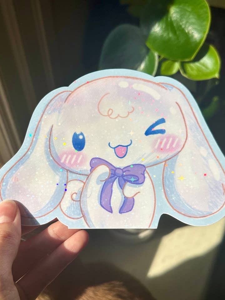 Cinnamon Dog Car Peeker Sticker | Weatherproof Car Decal for wholesale by Uni & Umi