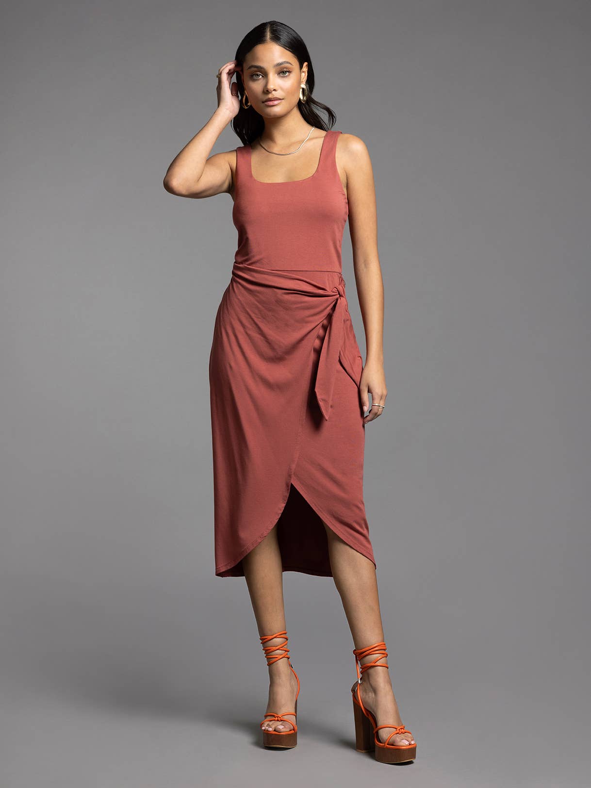 Weekend Los Angeles - Wholesale Dress - Women's - Ties Waist Wrap Dress - AUBRIELLE DRESS9