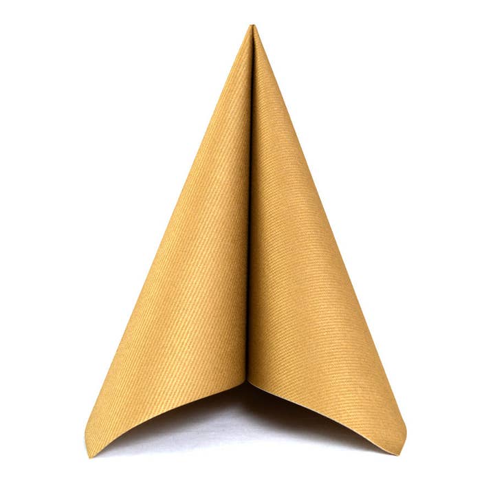 Golden Airlaid Napkins 40X40 1/4 Fold for wholesale by Hospitality Discounter