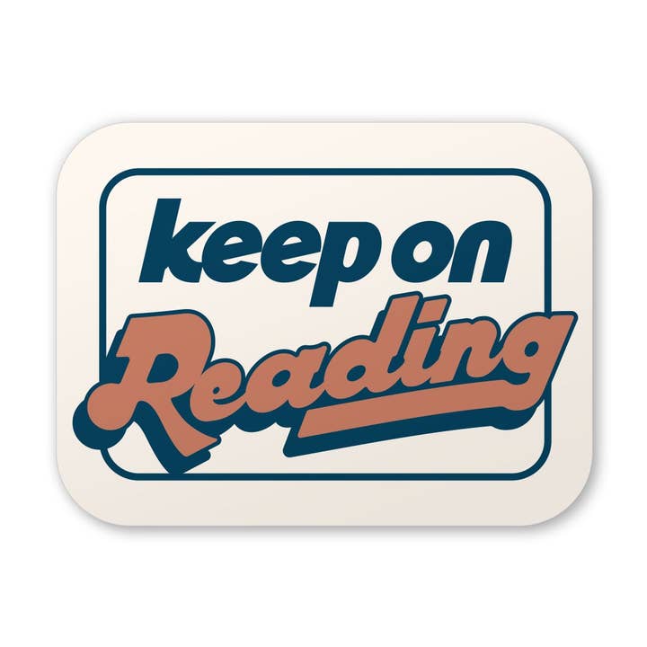 Keep On Reading Sticker for wholesale by Fables & Tales Co.