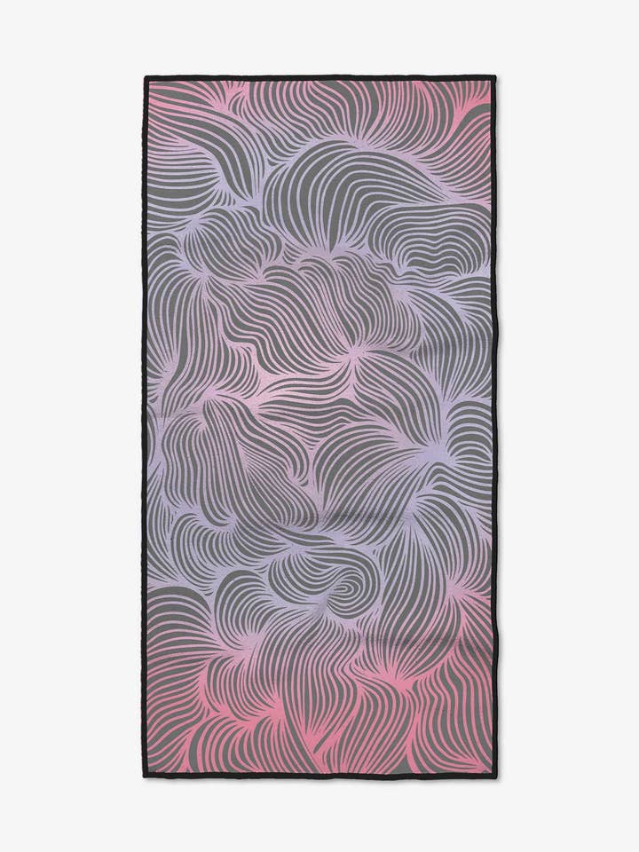 Pink Vibrations Fitness Towel for wholesale by Geometry