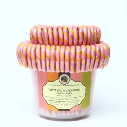 Tutti Frutti Candy Cane 28g for wholesale by The Original Candy Company