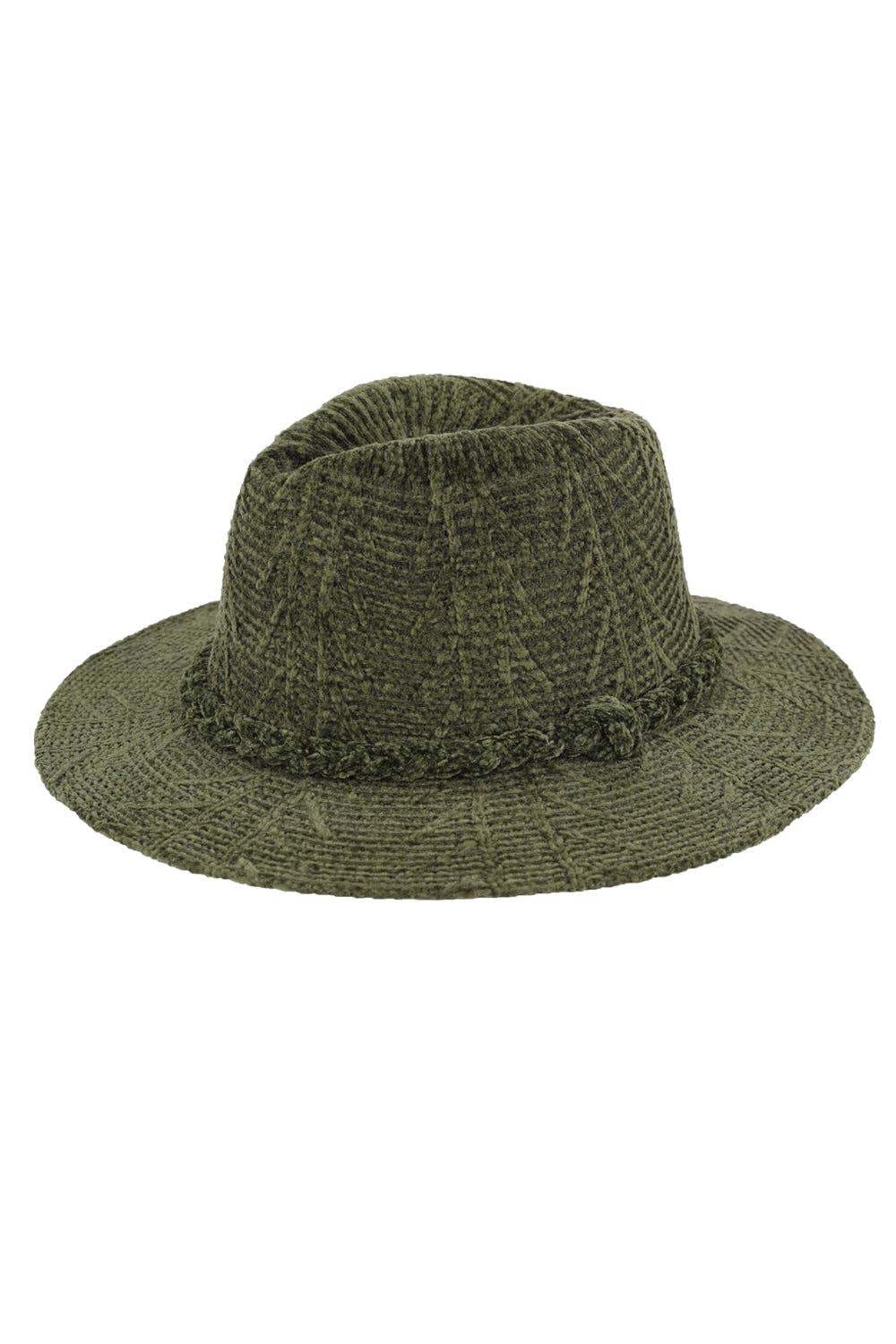 Greater Goods Imports & Wholesale - Vendita all'ingrosso Fedora - Donna - HT0001 MH0171 Fedora a Motivo Chenille8