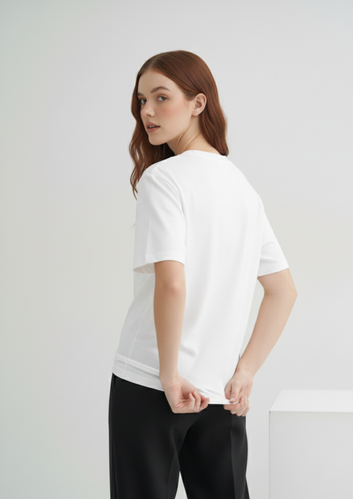 USCO - Wholesale T-Shirt - Women's - Core Tee in White1