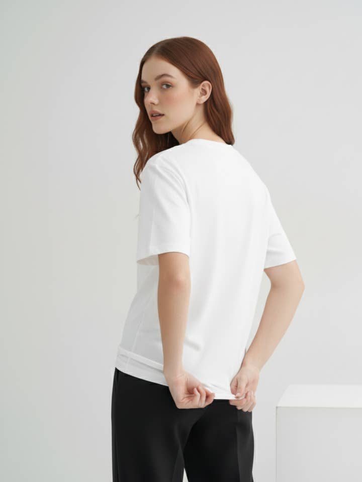 USCO - Wholesale T-Shirt - Women's - Core Tee in White1