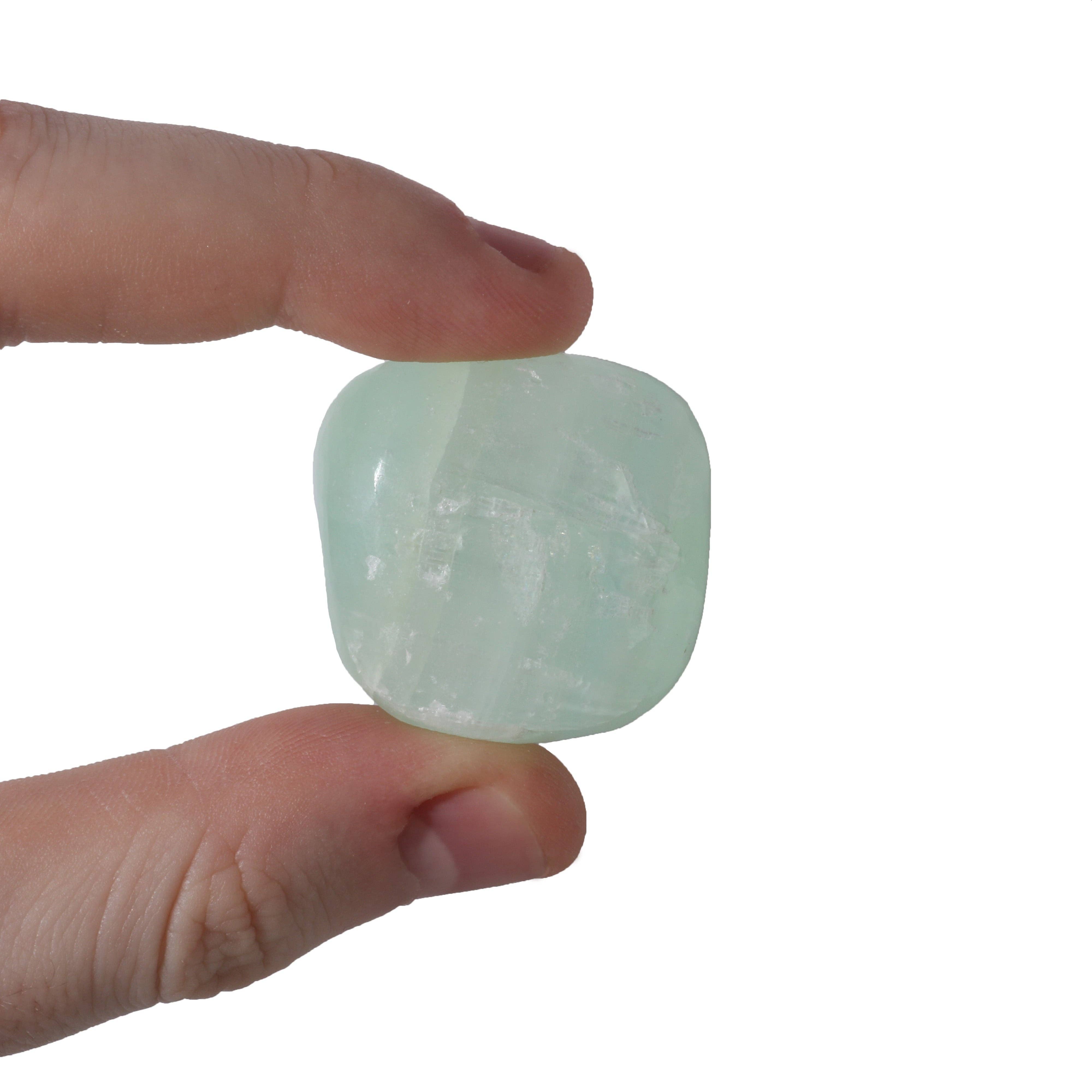 Stonebridge Imports - Wholesale Spiritual Stone/Crystal - Pistachio Green Calcite  Tumbled Stones3