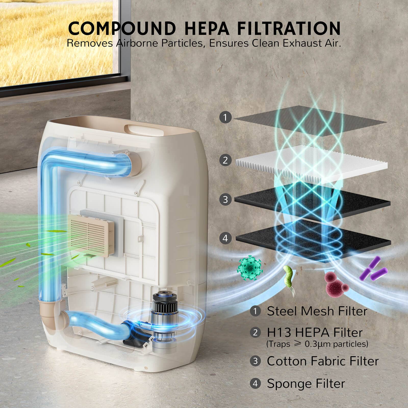 Airthereal - Wholesale Vacuum Cleaner - T1 Plus Touchless Vacuum Dustpan with 4.7L Dust Bag5