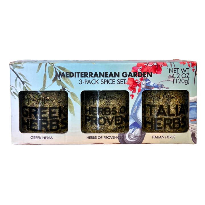 MEDITERRANEAN GARDEN 3-PACK SPICE SET (4.23 oz) for wholesale by A Spice Affair