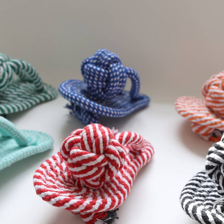 Knotty Pawz Handcraft Pets Toys - Vente Jouet en corde – chien - Été : pantoufles faites à la main pour chien, jouets amusants pour chiens