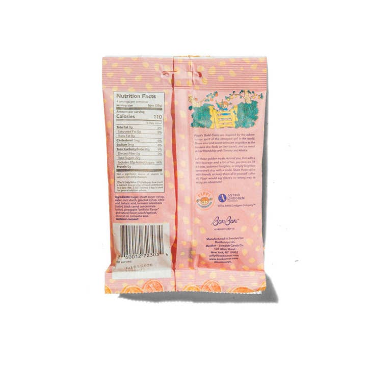 BonBon NYC - Wholesale Gummy - Pippi Longstocking Gold Coins - Swedish Candy 4.2oz (120g)